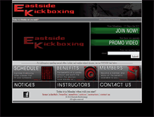Tablet Screenshot of eastsidekickboxing.com